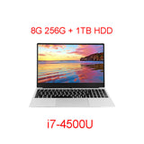 VORKE Notebook 15 Ultrathin SSD Laptop Intel Core i7-4500U  i5-8250U 15.6'' Screen 1920*1080 Windows 10 8GB DDR3 256GB SSD